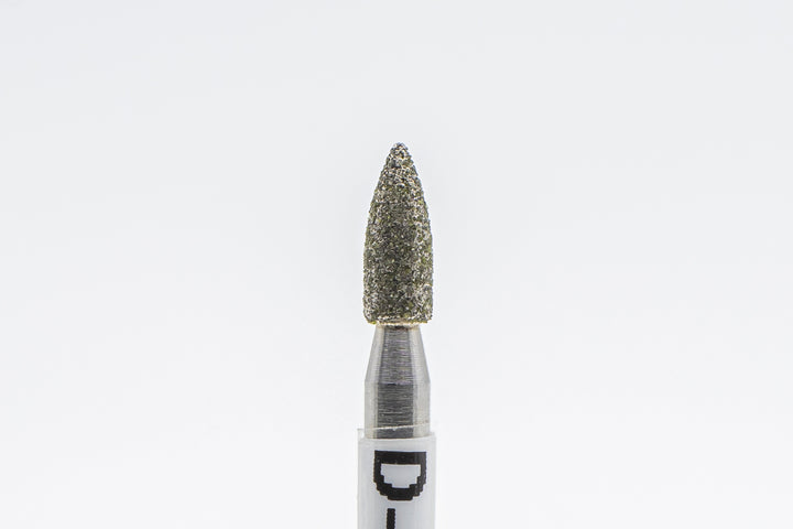 Diamond drill bit D-91/1 , shape  bullet, head size  2.5x6.0 mm