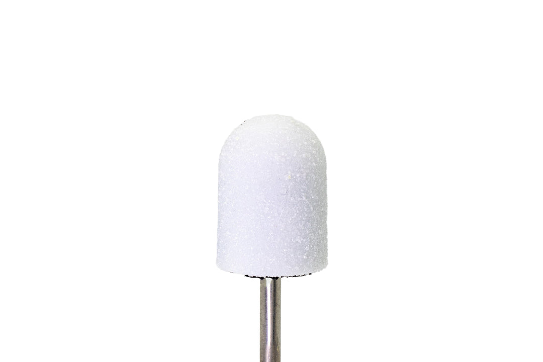 White Plastic Base Sanding Caps, size 13×19 mm — 10 pieces