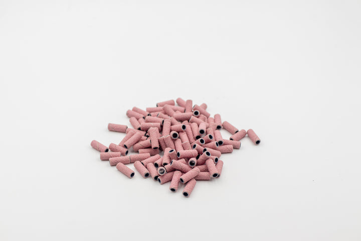 Small Pink Sanding Bands; size 3x12.7 mm— 100 pieces