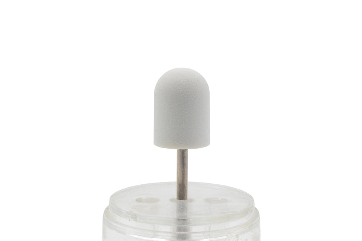 White Plastic Base Sanding Caps, size 10×15 mm — 60 pieces