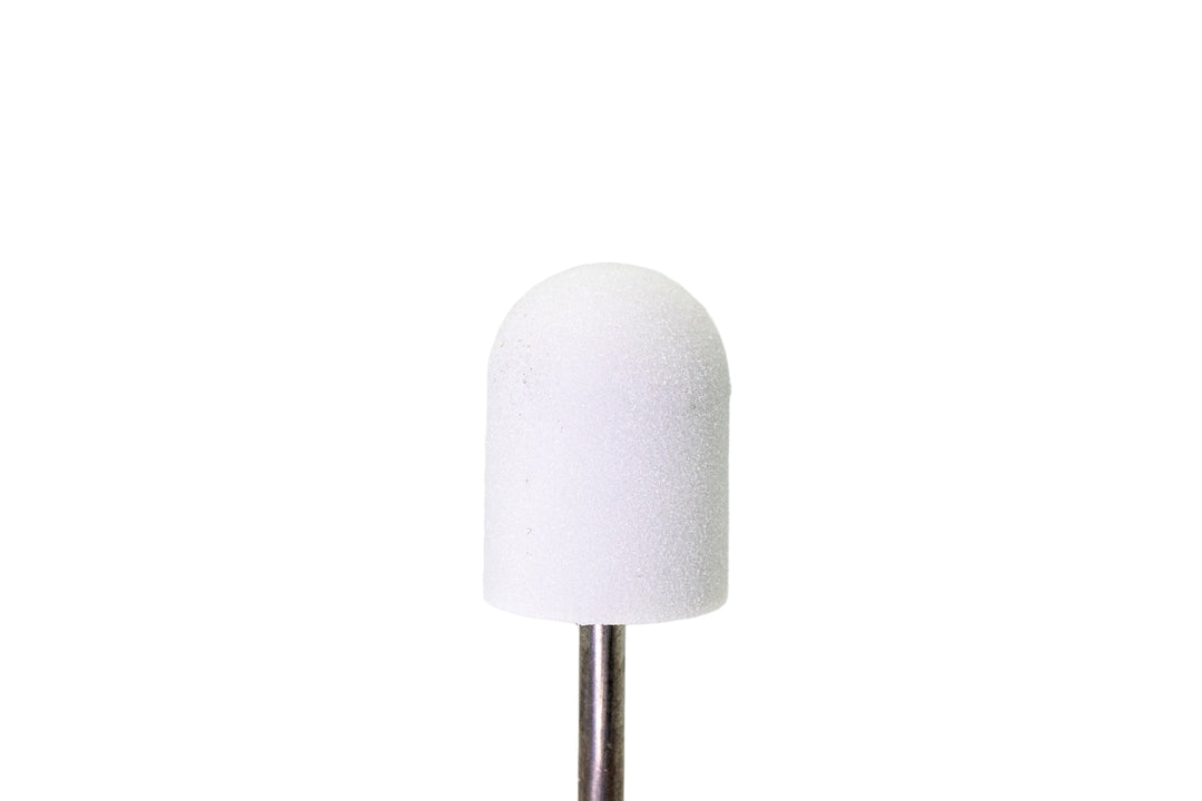 White Plastic Base Sanding Caps, size 13×19 mm — 10 pieces