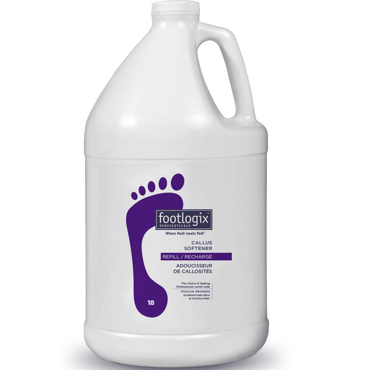Footlogix #18 Callus softener concentrate - professional sizes in 180 ml and 946 ml