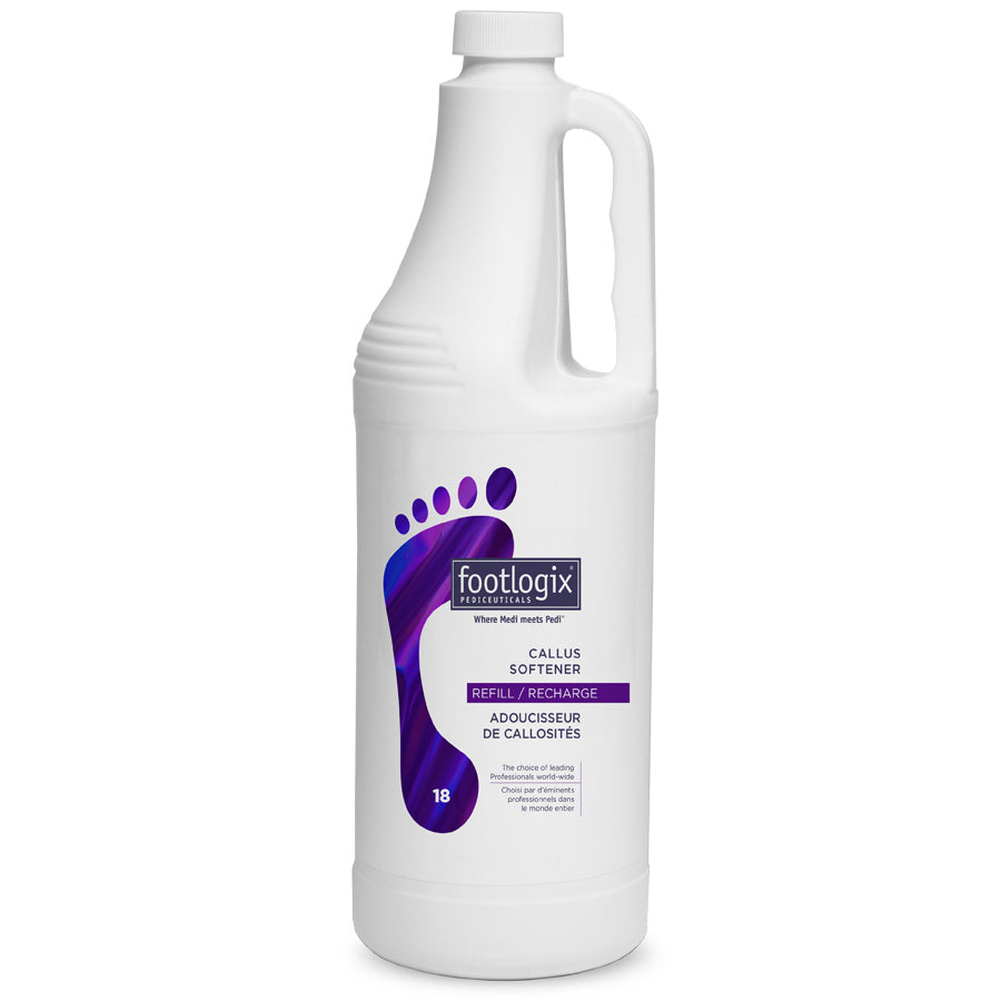 Footlogix #18 Callus softener concentrate - professional sizes in 180 ml and 946 ml