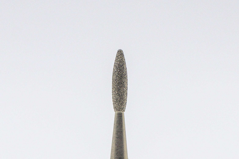 Coated Diamond Nail Drill Bits DCZ-123, shape flame, head size 1.8x8mm