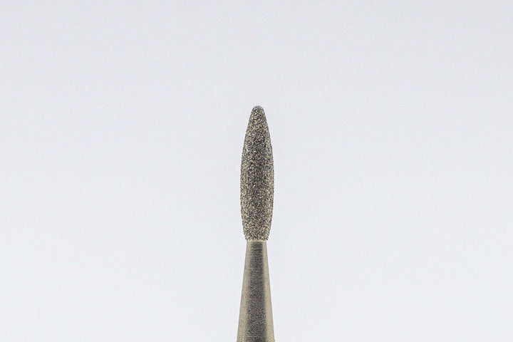 Coated Diamond Nail Drill Bits DCZ-123, shape flame, head size 1.8x8mm