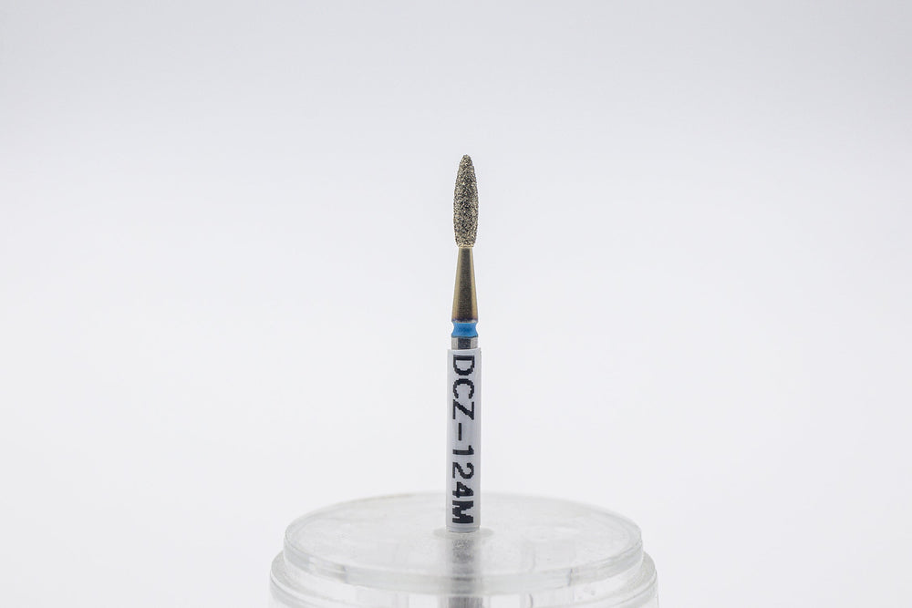 Diamond bits Flame Rounded with special coating  Model DCZ-124, size 2.1x8 | U-tools