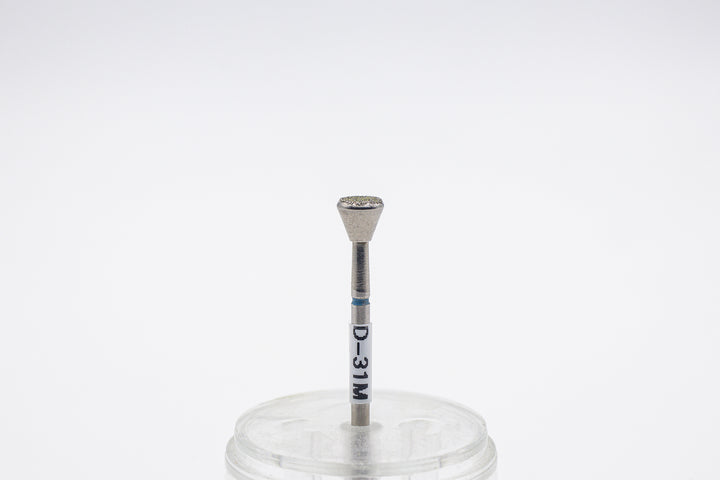 Foret à ongles diamant D-31, forme cône inversé, taille de tête 5x6 mm