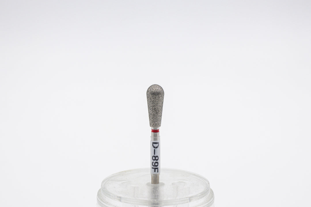 Diamond Nail Drill Bits D-89, shape pear, head size  5.0x12 mm