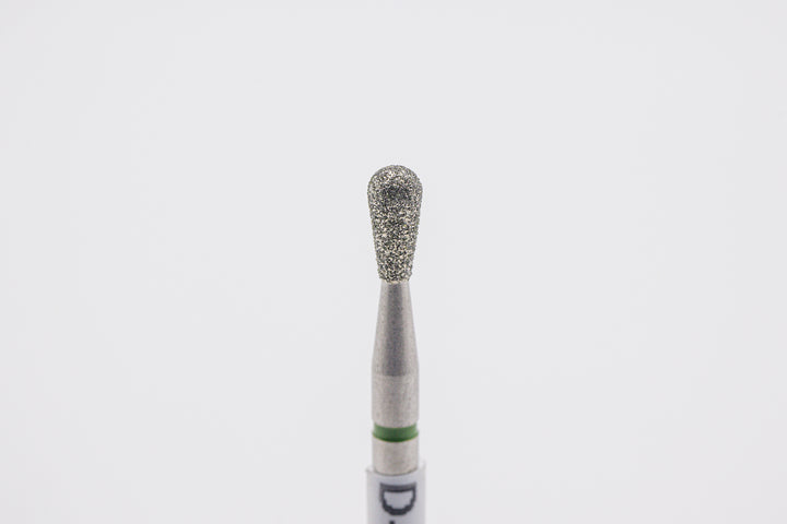 Forets à ongles diamantés D-88, forme poire, taille de la tête 2,5x5,0 mm