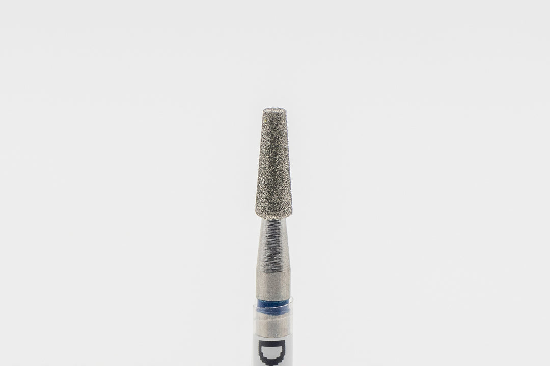 Foret à ongles diamant D-41, forme cylindrique conique, taille de la tête 2,5x7 mm
