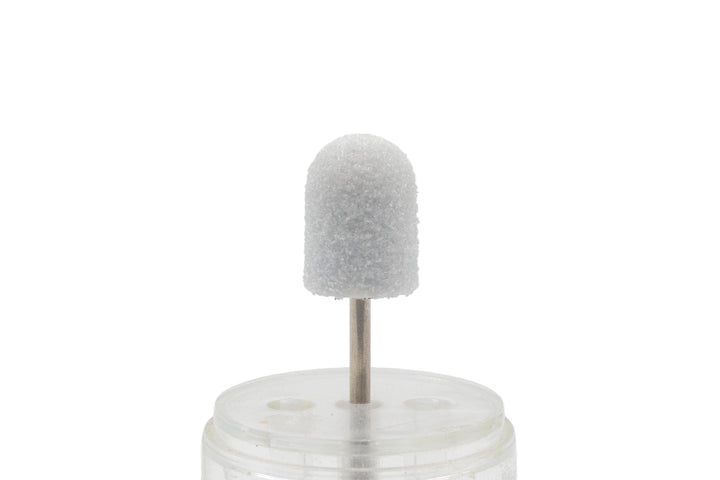 White Plastic Base Sanding Caps, size 10×15 mm — 60 pieces