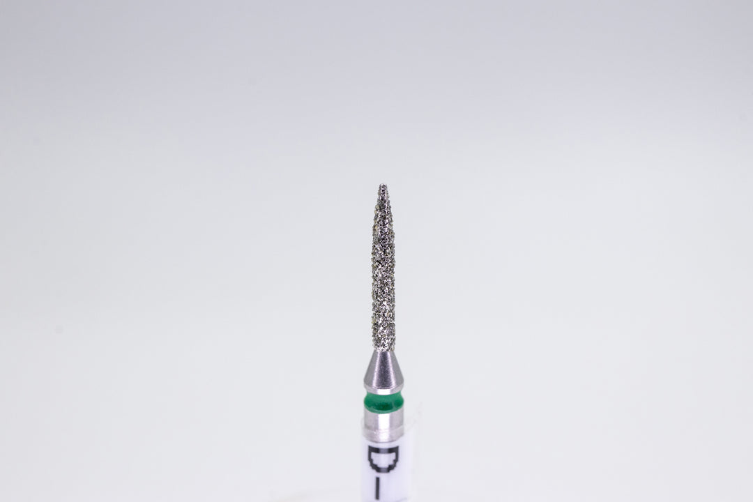 Brocas de diamante para taladro de uñas D-93, forma aguja, tamaño de cabeza 1.2x10 mm