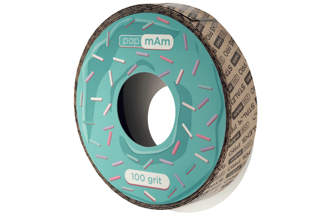 Staleks White disposable abrasive tape papmAm EXPERT ATSC without plastic case, width 20 mm