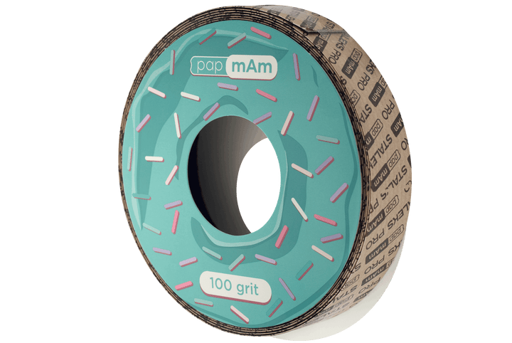 Staleks White disposable abrasive tape papmAm EXPERT ATSC without plastic case, width 20 mm