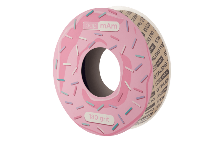 Staleks White disposable abrasive tape papmAm EXPERT ATSC without plastic case, width 20 mm