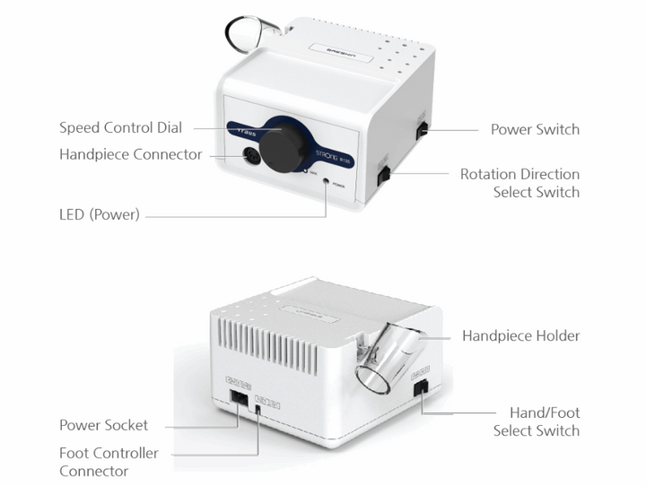 Saeshin Strong B135 Nail Drill with 105L handpiece Original