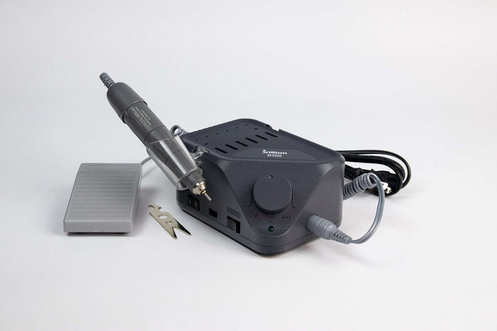 Saeshin Strong B350 Nail Drill in Black with H350 or 105L or H300  or 120II handpiece, up to 40K RPM Original