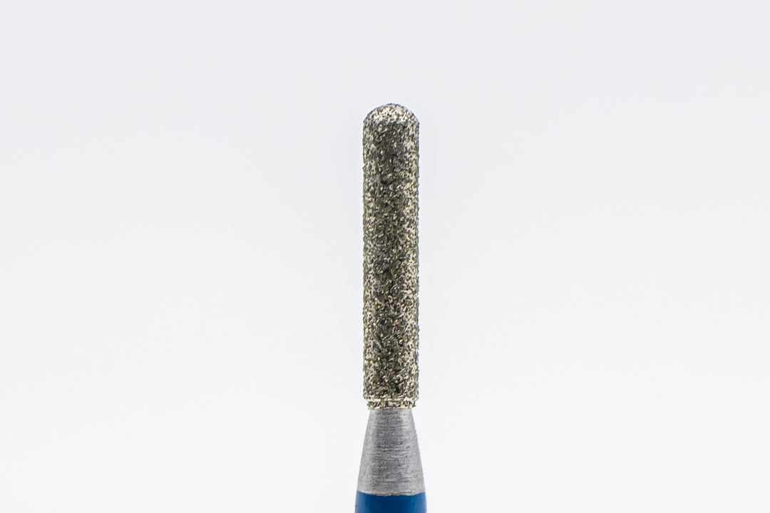 Forets à ongles diamantés D-68/1, forme cylindrique arrondie, taille de tête 2,3x10,0 mm