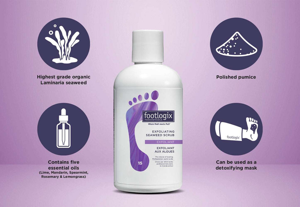 Footlogix #15 Exfoliating Seaweed Scrub - 946 ml professional size