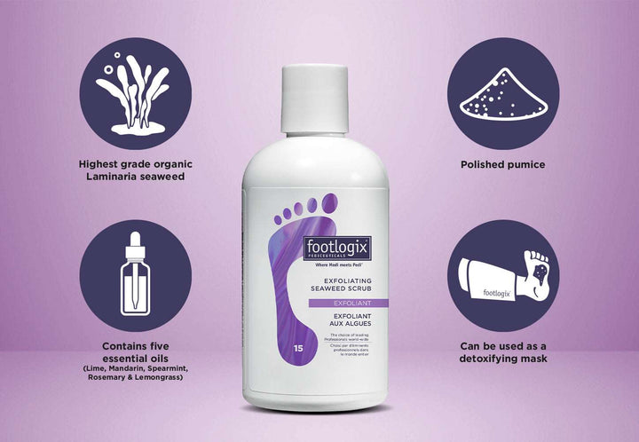 Footlogix #15 Exfoliating Seaweed Scrub - 946 ml professional size