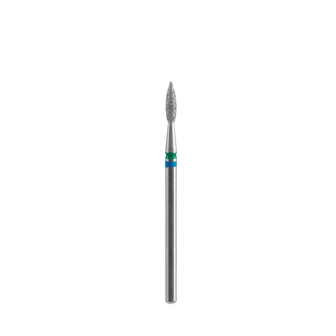 Staleks - Diamond Nail Drill Bits DUO Pointed Flame, head size  2.1-8 mm
