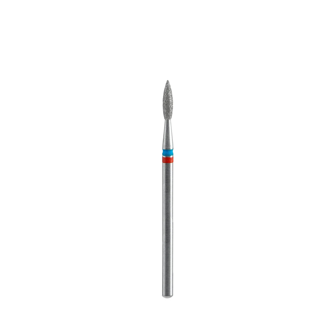 Staleks - Diamond Nail Drill Bits DUO Pointed Flame, head size  2.1-8 mm