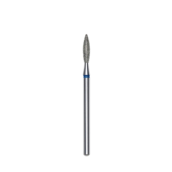 Staleks Rounded Flame Diamond Nail Drill Bit – 2.3 × 10 mm