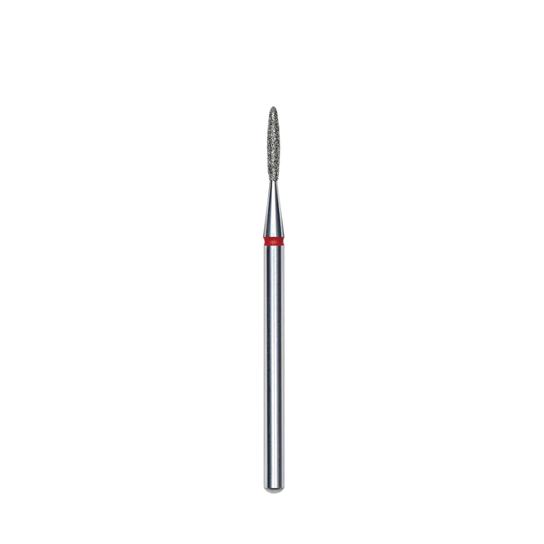 Staleks Rounded Flame Diamond Nail Drill Bit – 1.4 × 8 mm