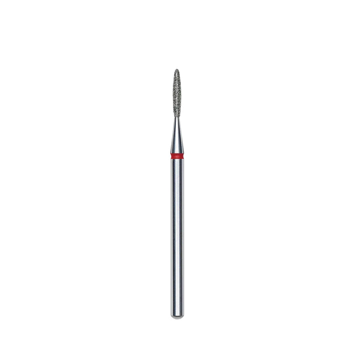 Staleks Rounded Flame Diamond Nail Drill Bit – 1.4 × 8 mm