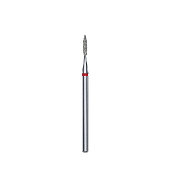Staleks Rounded Flame Diamond Nail Drill Bit – 1.6 × 8 mm