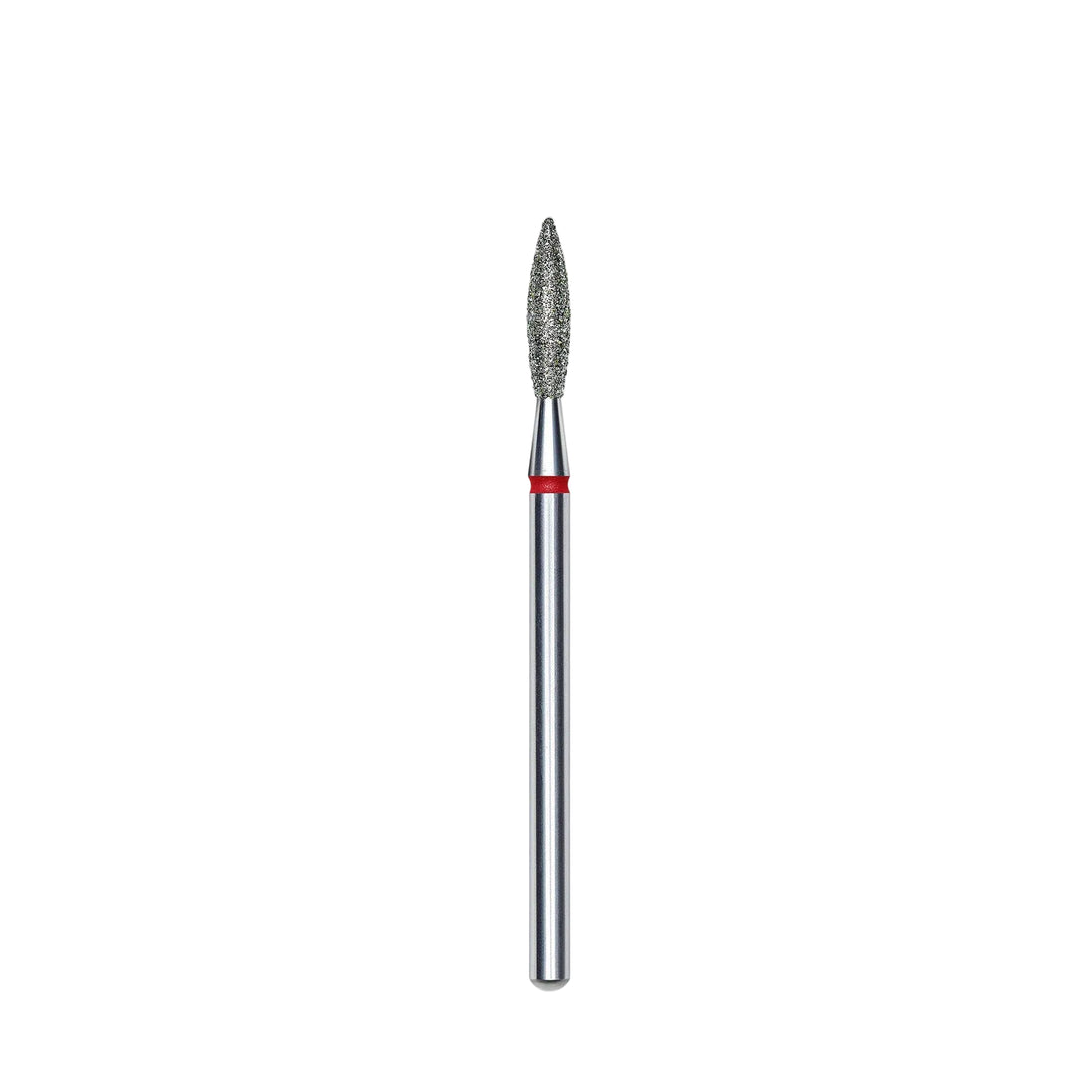Staleks Rounded Flame Diamond Nail Drill Bit – 2.3 × 10 mm