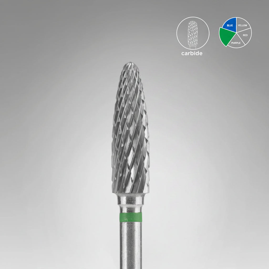 STALEKS  Tungsten Carbide  Nail Drill Bit Corn Shape, head diameter 4x14 mm