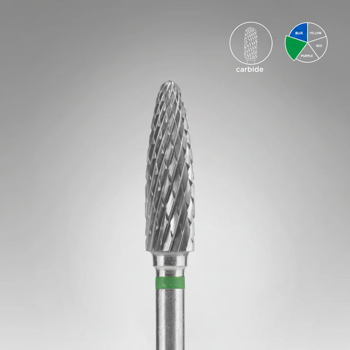 STALEKS  Tungsten Carbide  Nail Drill Bit Corn Shape, head diameter 4x14 mm