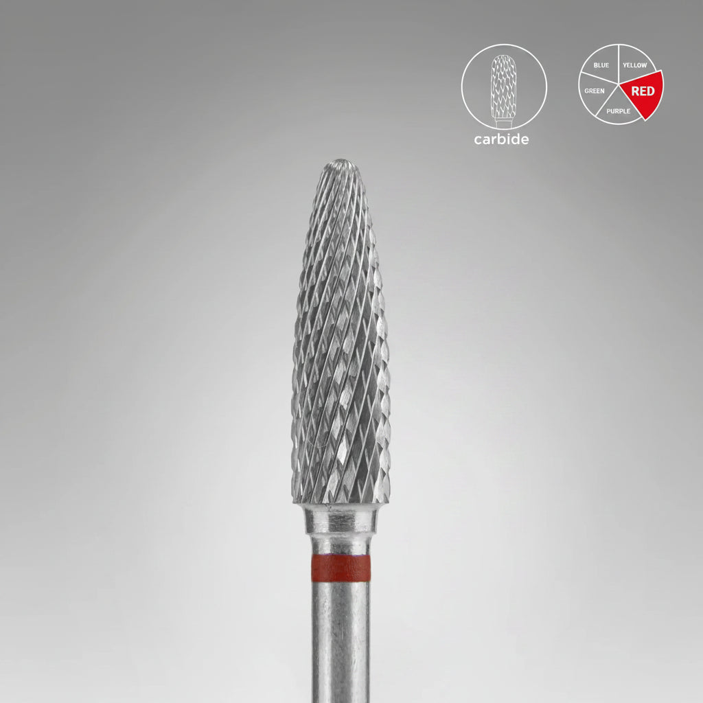 STALEKS  Tungsten Carbide  Nail Drill Bit Corn Shape, head diameter 4x14 mm