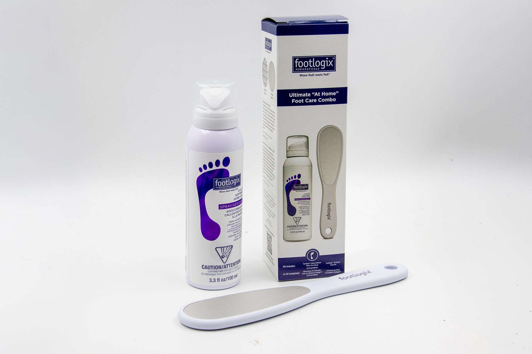Footlogix At home foot care combo - callus softener (100 ml ) and exfoliating foot file (contact us for professional pricing)
