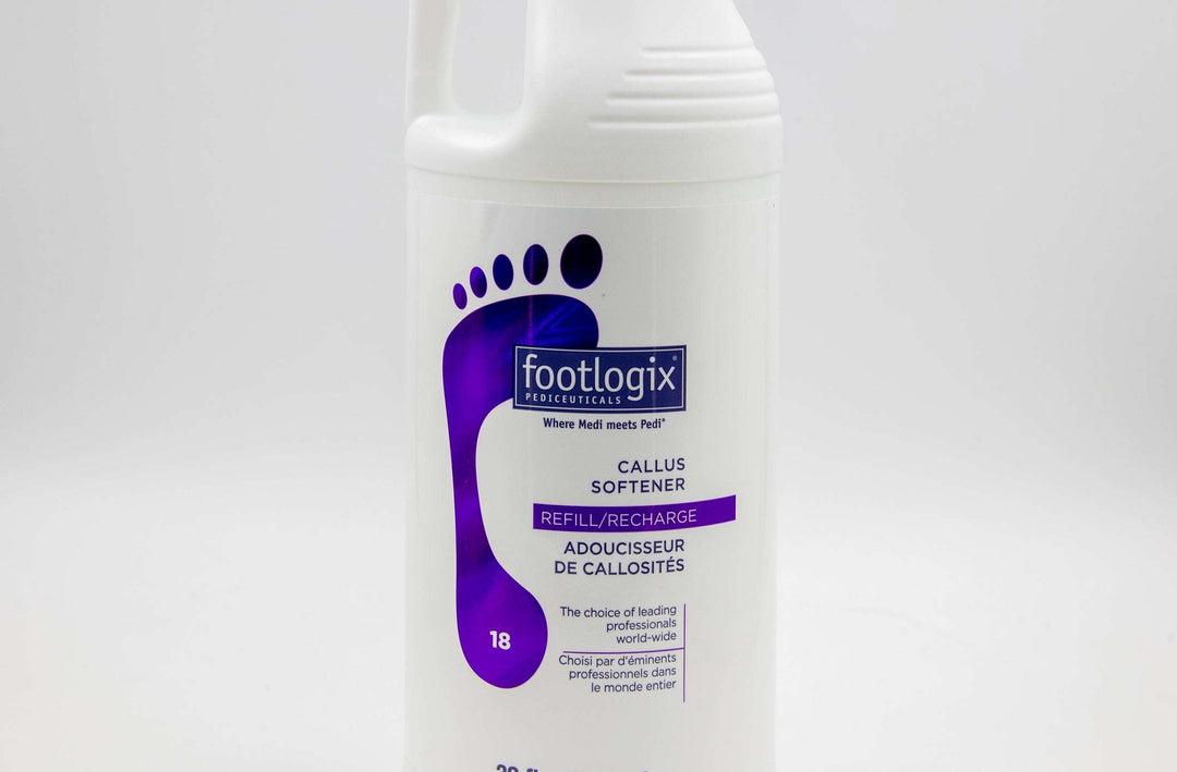 Footlogix #18 Callus softener concentrate - professional sizes in 180 ml and 946 ml
