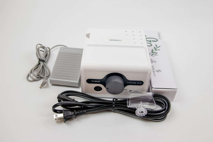 Saeshin Strong B135 Nail Drill with 105L or H300 or H350 handpiece up to 40K RPM Original