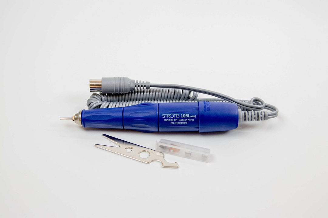 Saeshin Strong B135 Nail Drill with 105L or H300 or H350 handpiece up to 40K RPM Original