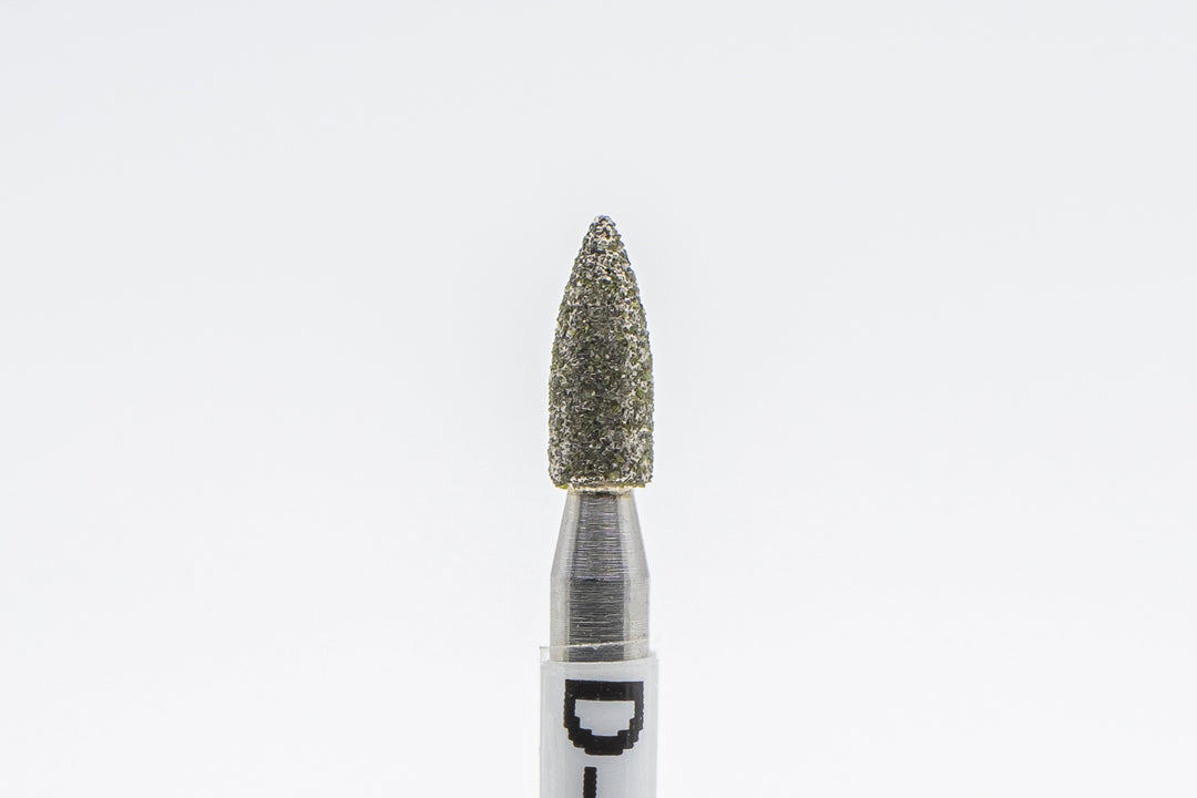 Diamond drill bit D-91/1 , shape  bullet, head size  2.5x6.0 mm