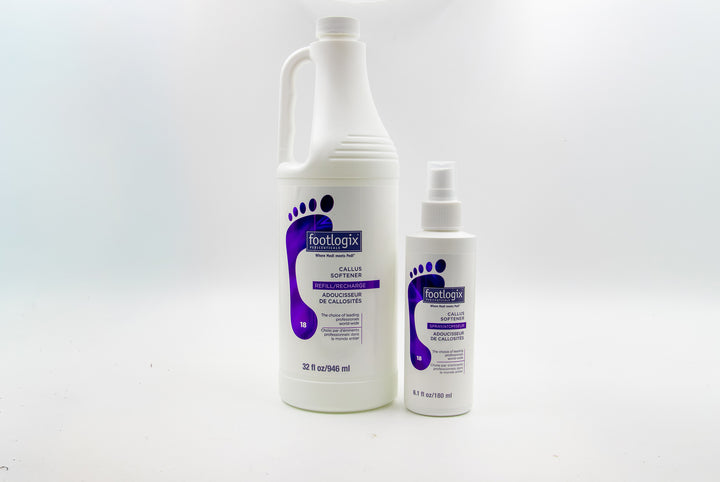 Footlogix #18 Callus softener concentrate - professional sizes in 180 ml and 946 ml