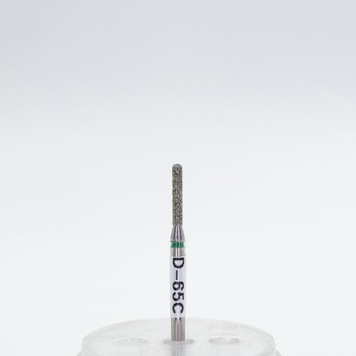 Broca de diamante para uñas D-65, forma cilindro redondeado; tamaño de cabeza 1.6x10.0 mm