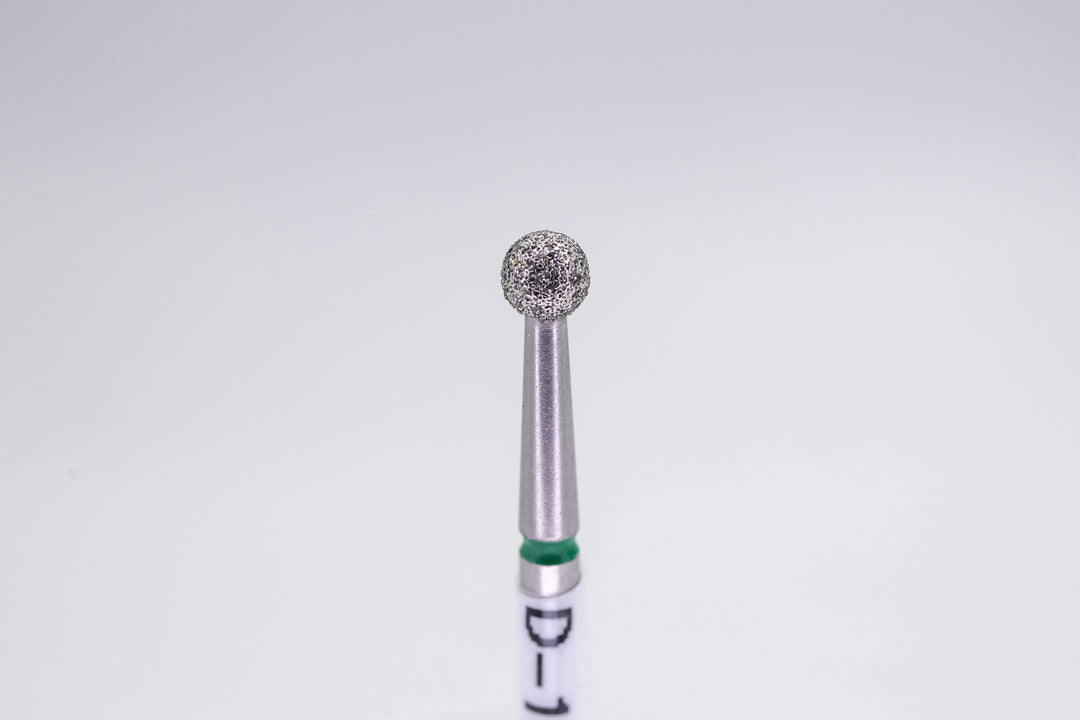Puntas de fresa para uñas de diamante D-10*3.1, forma Bola, tamaño de cabeza 3.1x3.0 mm