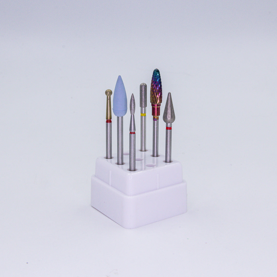 Kit de fresas para uñas sensibles | fresas para manicura con e-file