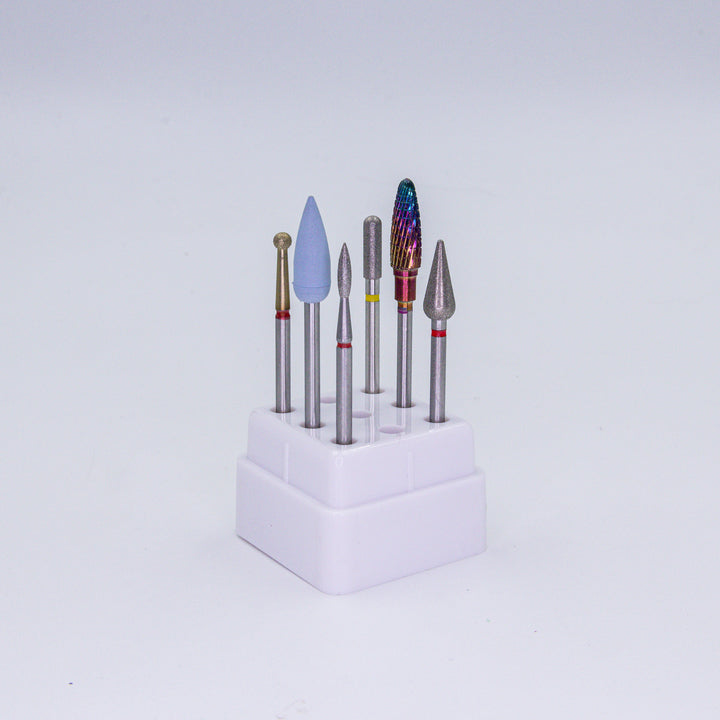 Kit de fresas para uñas sensibles | fresas para manicura con e-file