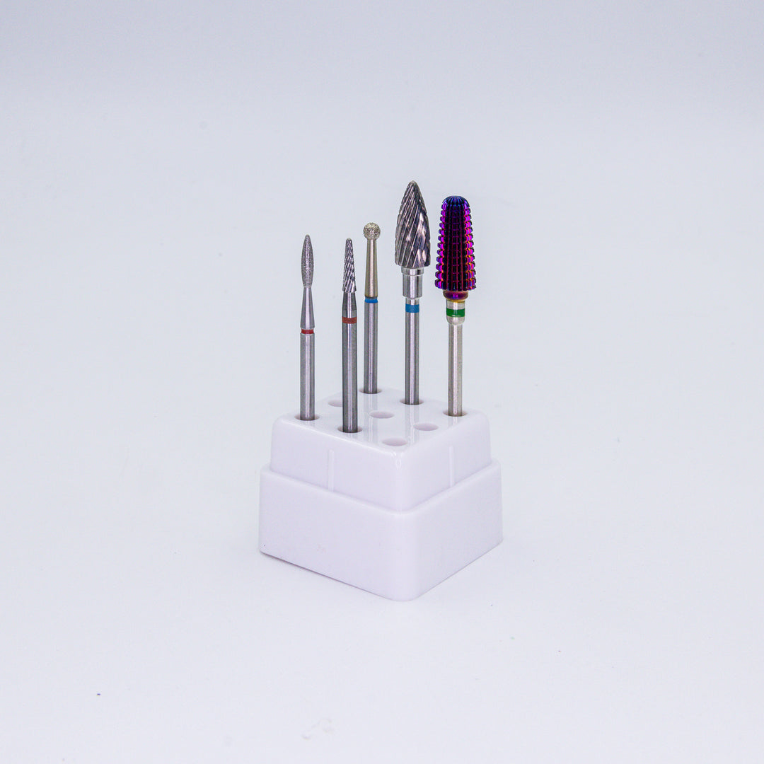 Kit de fresas para esmalte en gel | fresas para manicura con e-file
