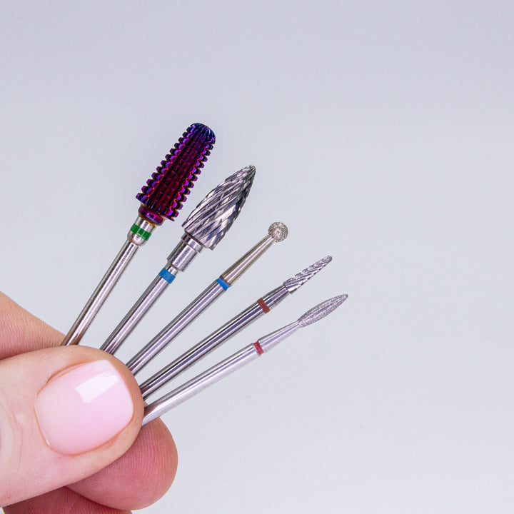 Kit de fresas para esmalte en gel | fresas para manicura con e-file