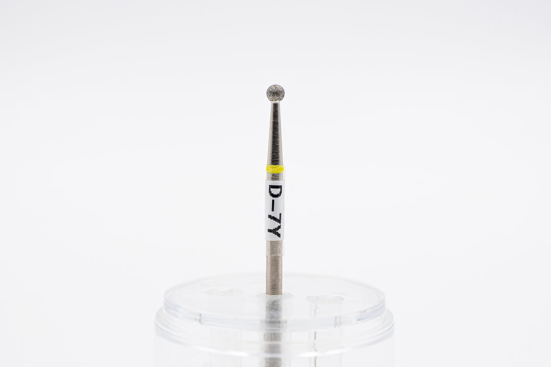 Diamond Nail Drill Bits D-7, shape Ball, head size 2.5x2.3 mm