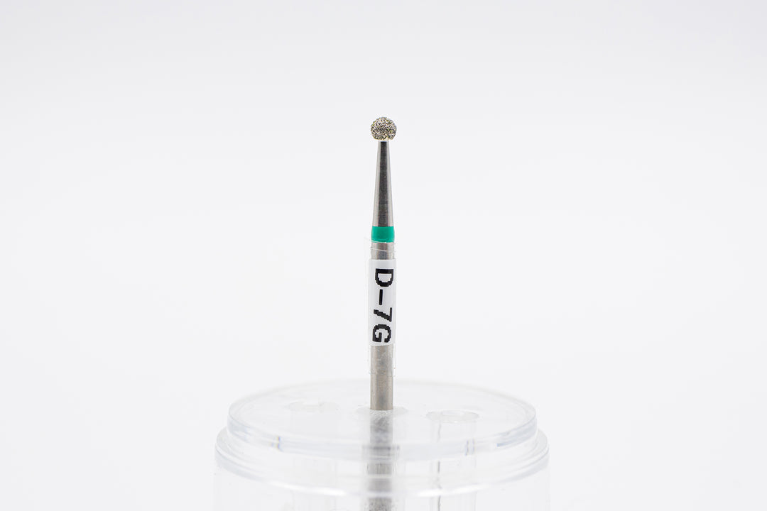 Diamond Nail Drill Bits D-7, shape Ball, head size 2.5x2.3 mm