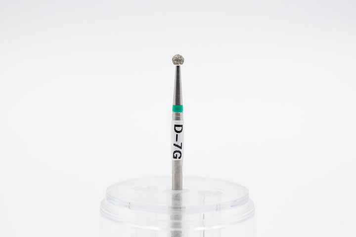 Diamond Nail Drill Bits D-7, shape Ball, head size 2.5x2.3 mm