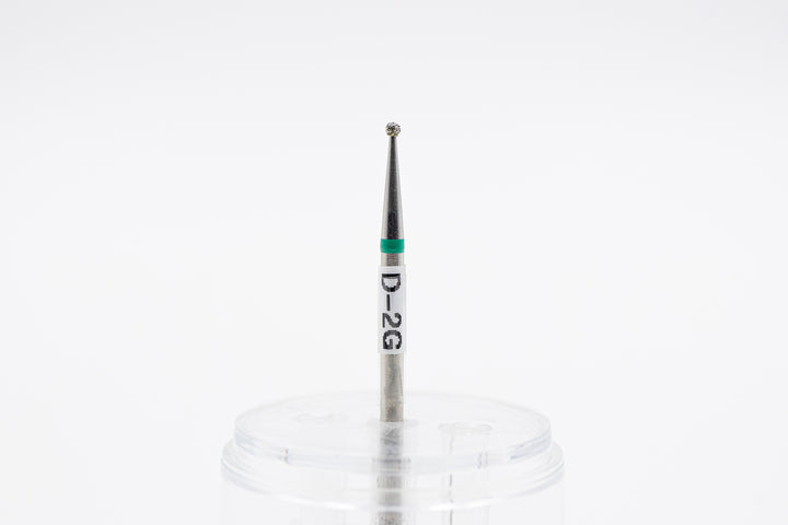 Diamond Nail Drill Bits D-2, shape Ball, head size 1.4x1.2 mm